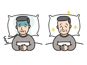 腸活と血糖値について、睡眠の質を高める。